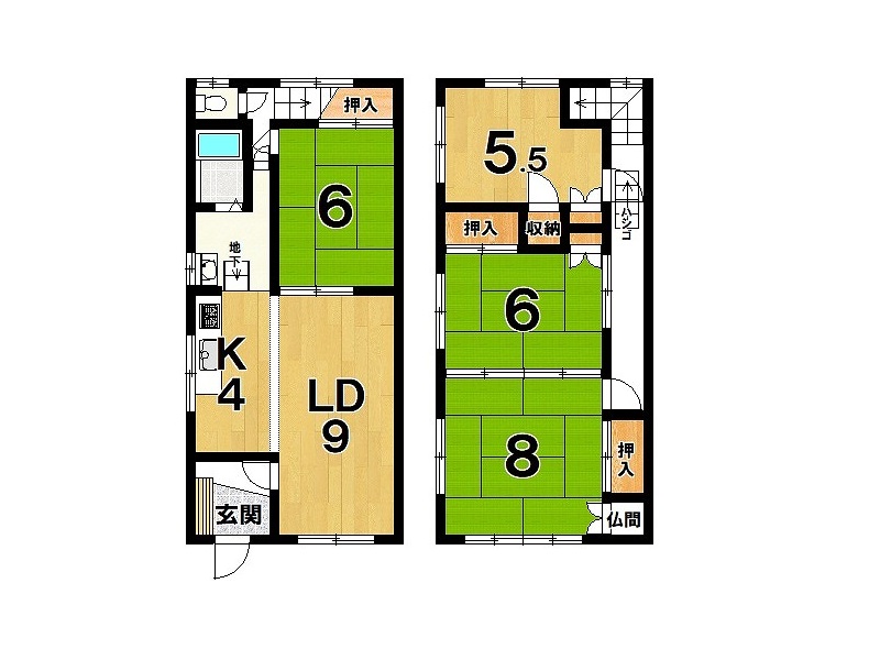 部屋画像1：間取図