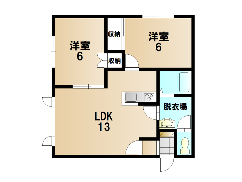 部屋画像13：間取図