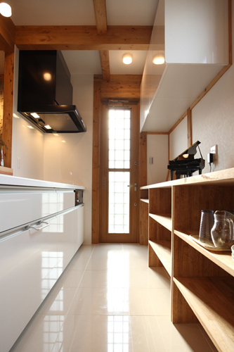 対面式システムキッチン IH3口コンロ