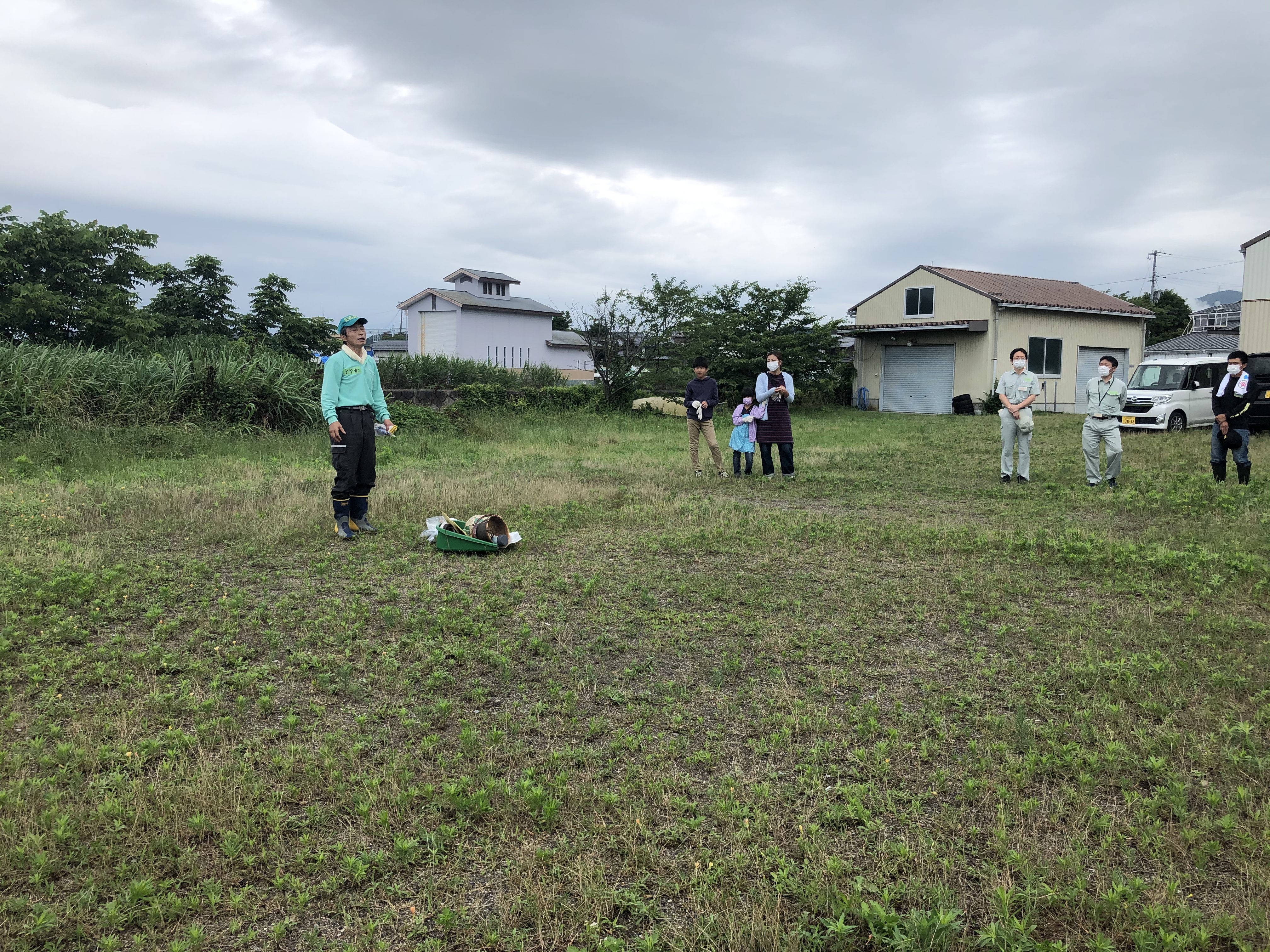 恒例の琵琶湖清掃　晴天なり
