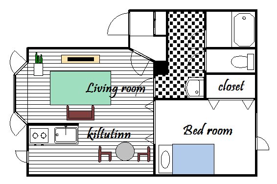 部屋画像2：間取図