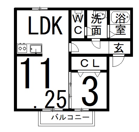 部屋画像2：間取図