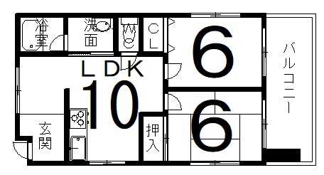 部屋画像2：間取図